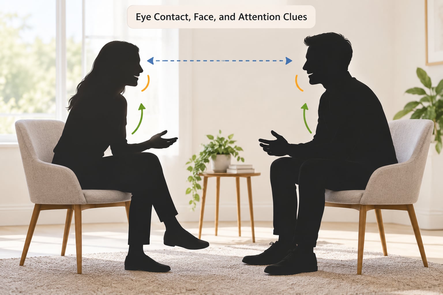 Eye Contact, Face, and Attention Clues