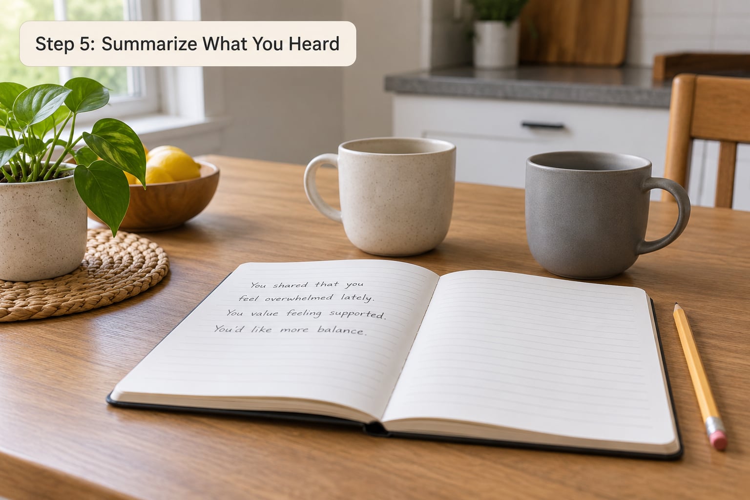 Step 5: Summarize What You Heard