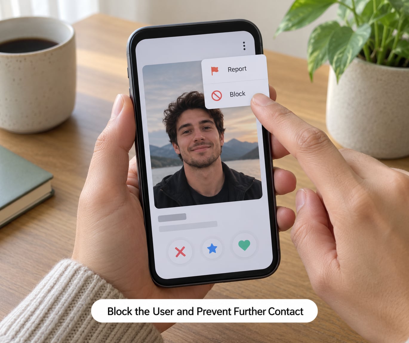 Block the User and Prevent Further Contact