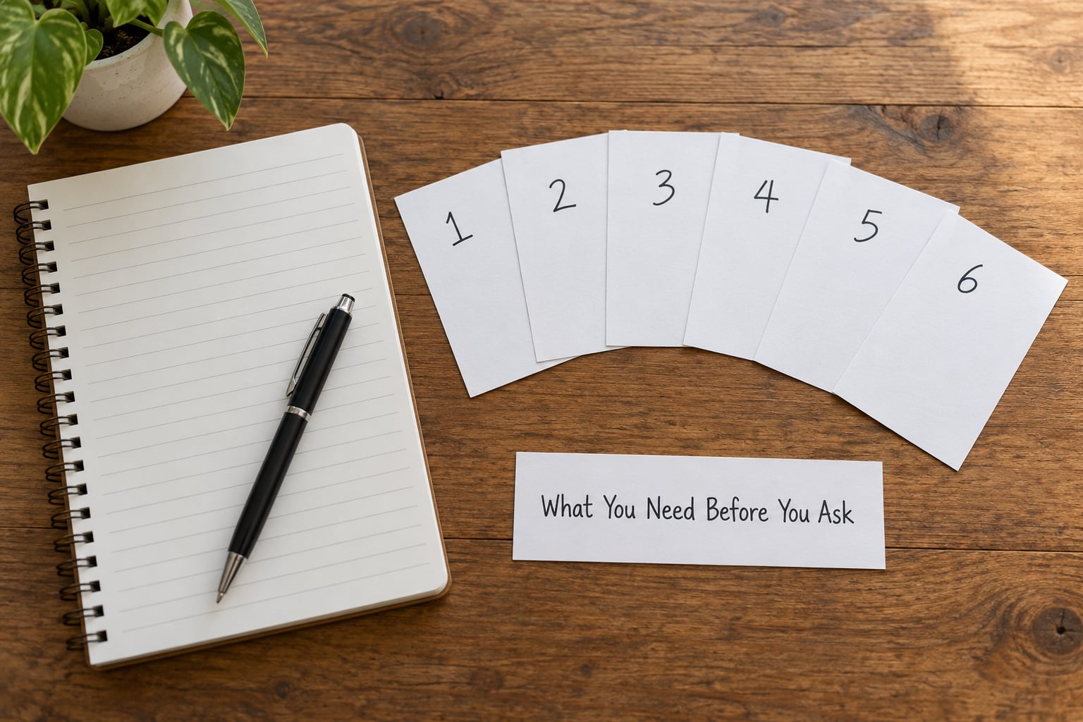 What You Need Before You Ask