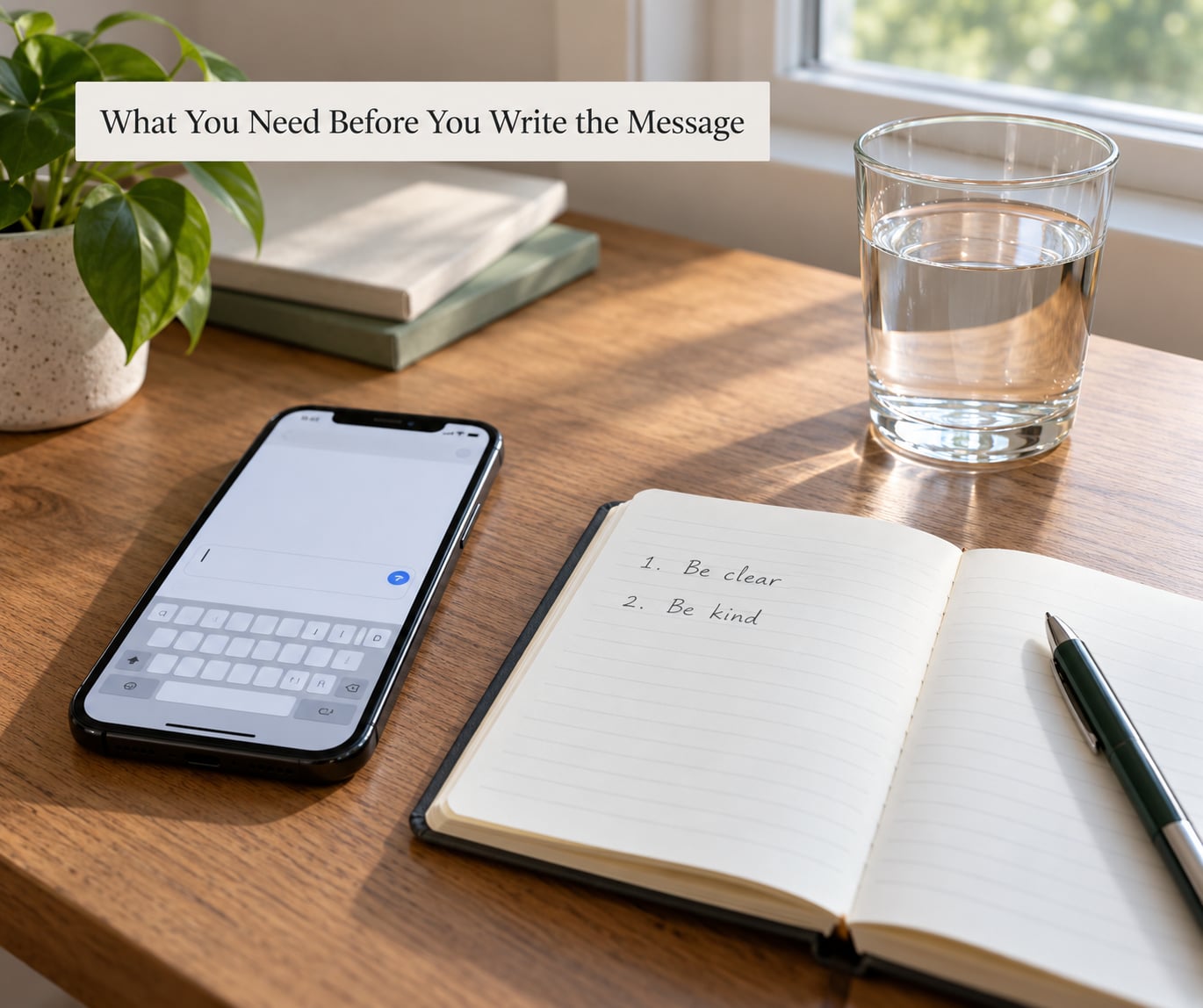 What You Need Before You Write the Message