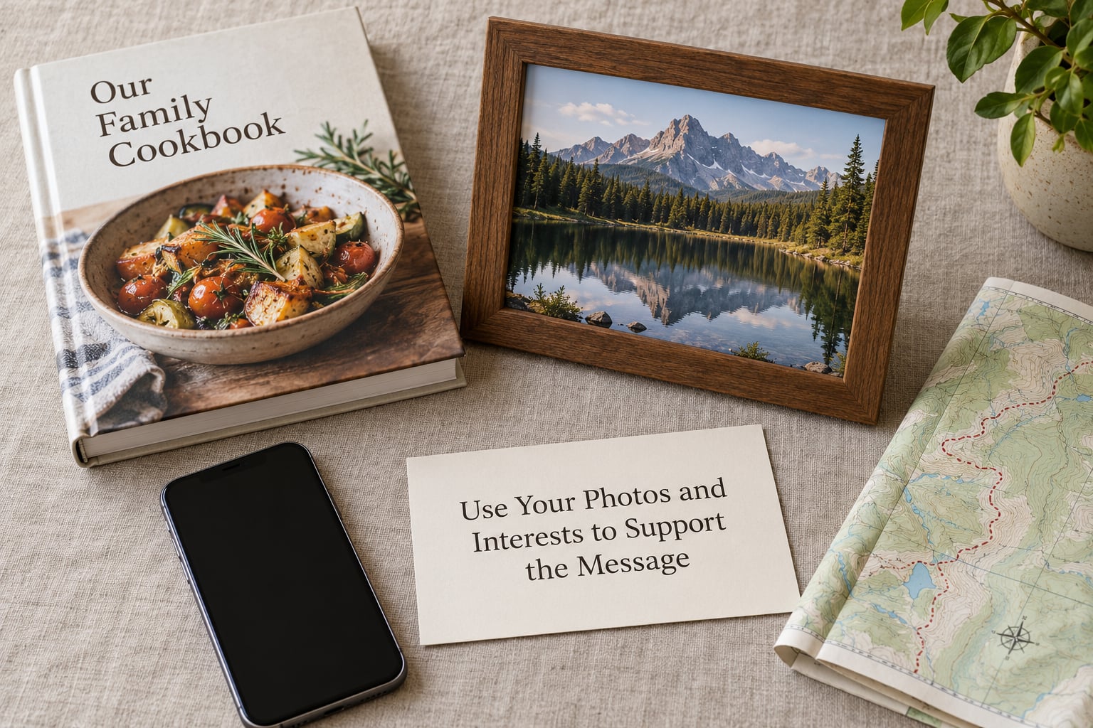 Use Your Photos and Interests to Support the Message