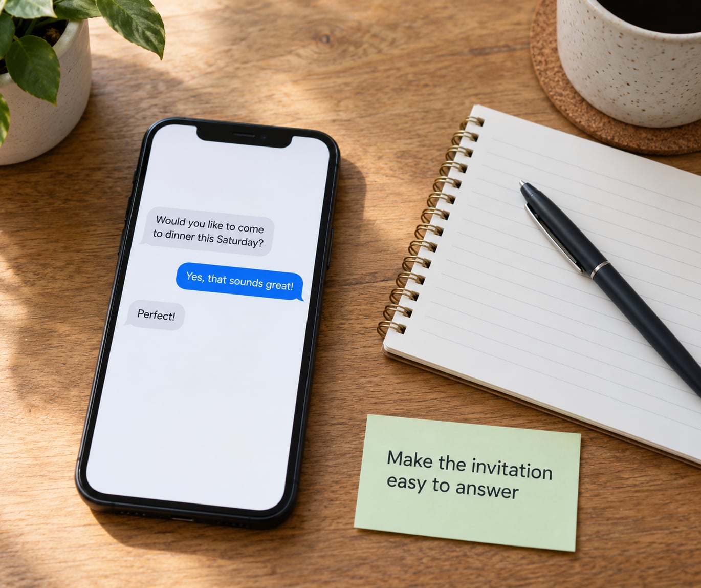 Make the invitation easy to answer