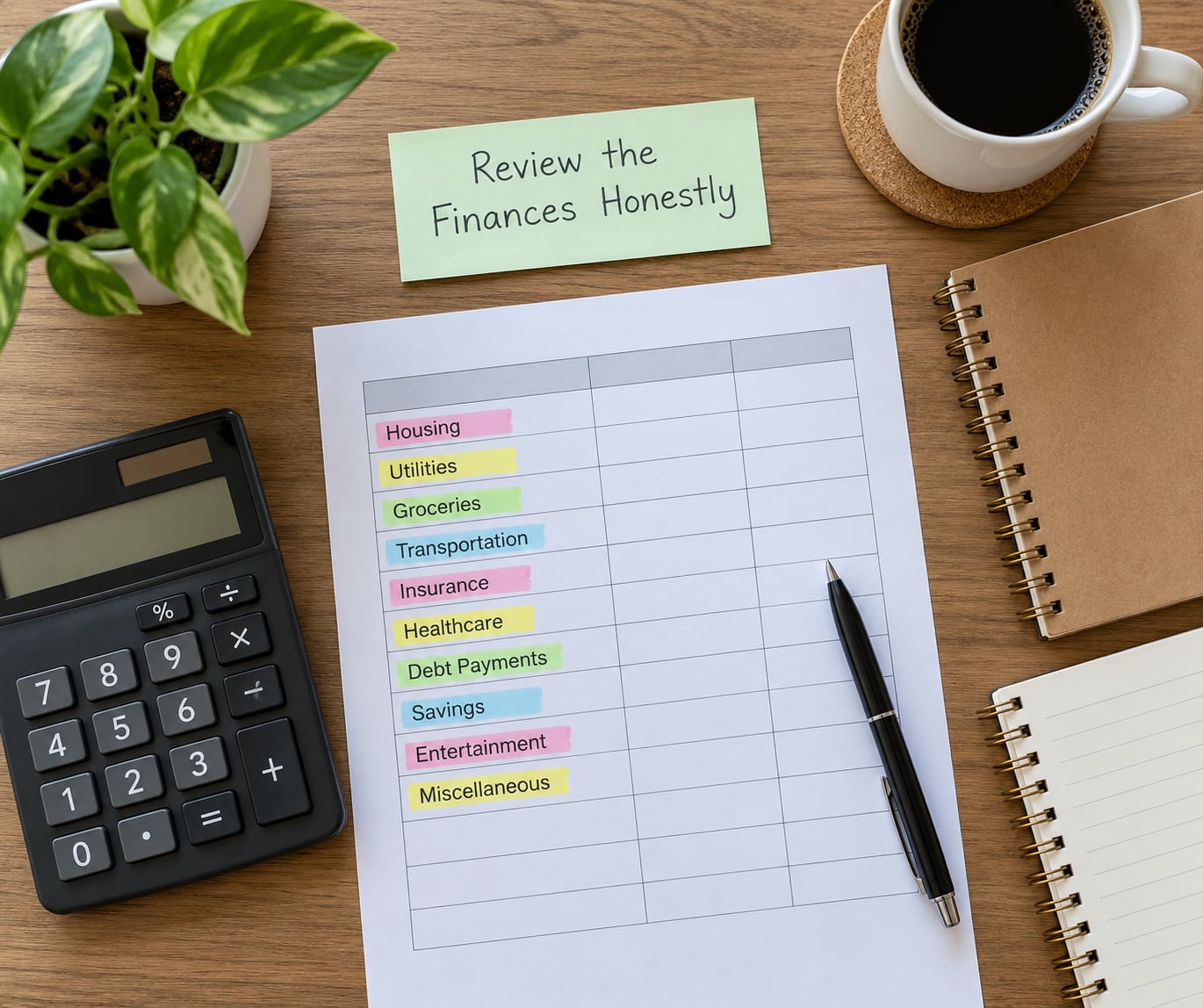 Review the Finances Honestly