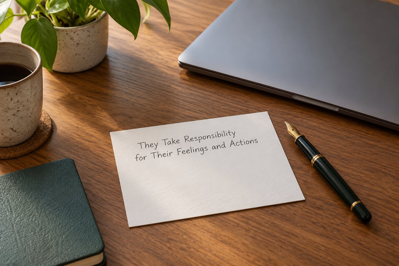 They Take Responsibility for Their Feelings and Actions