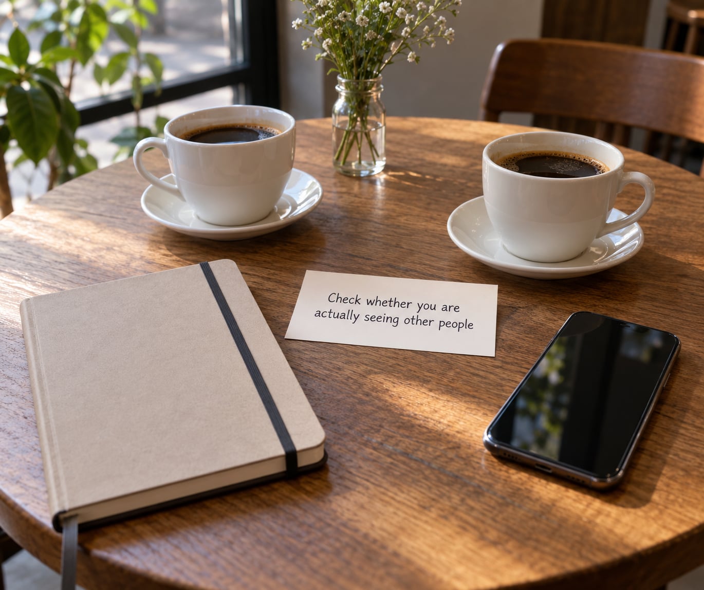 Check whether you are actually seeing other people