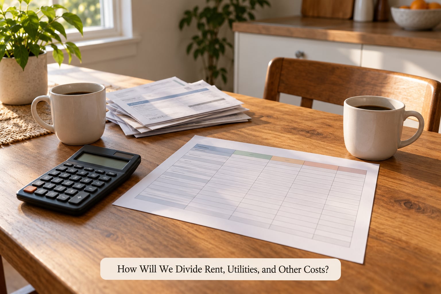 How Will We Divide Rent, Utilities, and Other Costs?