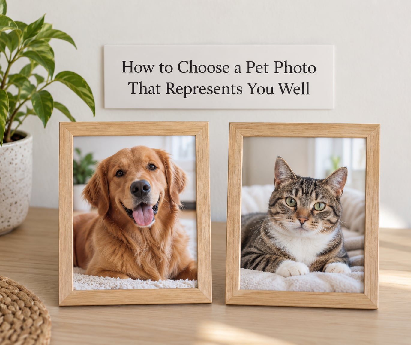 How to Choose a Pet Photo That Represents You Well