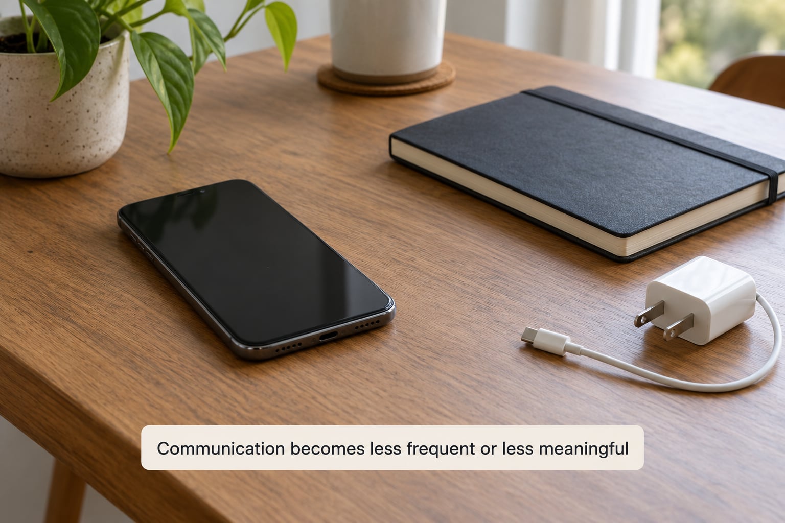 Communication becomes less frequent or less meaningful