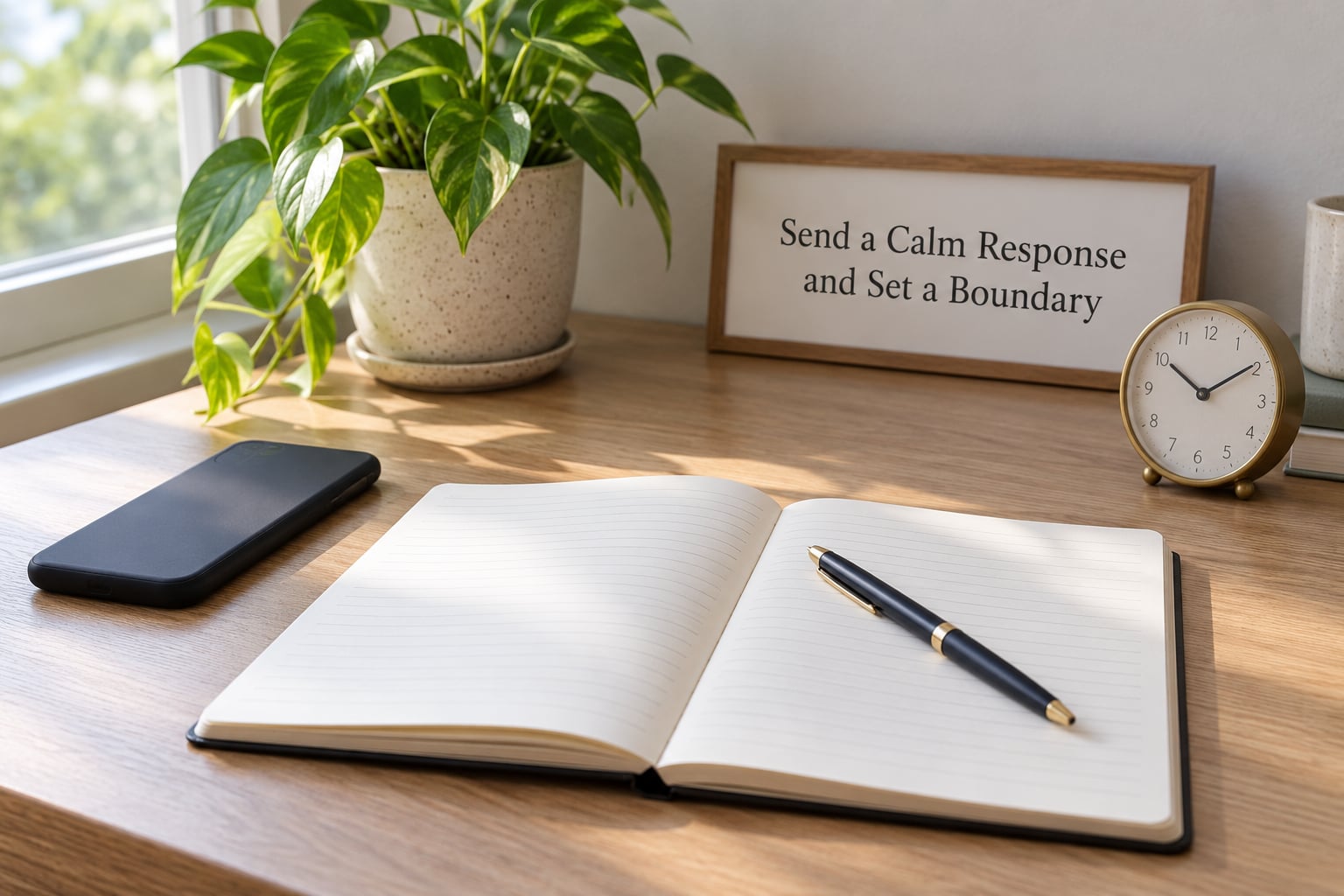 Send a Calm Response and Set a Boundary
