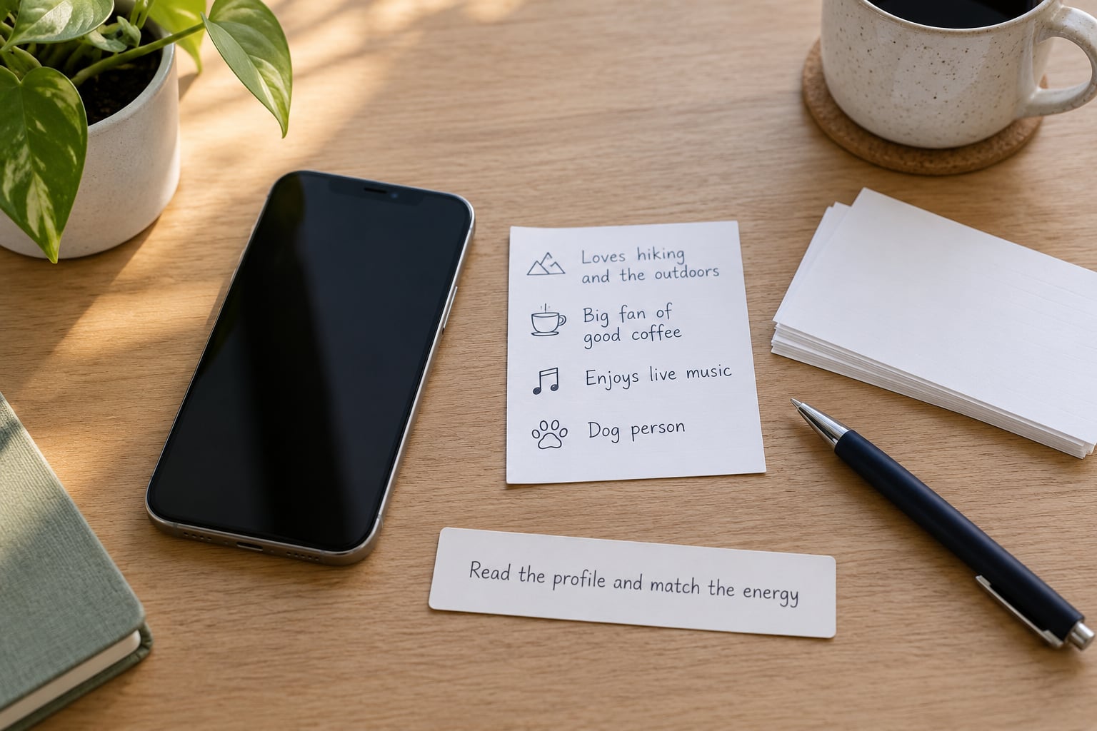 Read the profile and match the energy