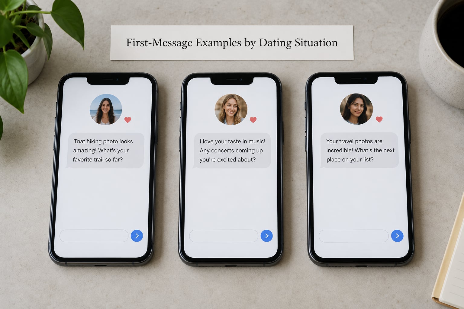 First-Message Examples by Dating Situation